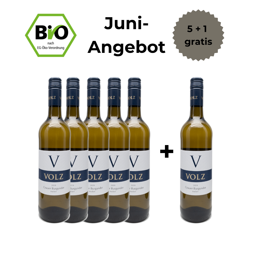 Grauburgunder trocken - 5 + 1 Angebot
