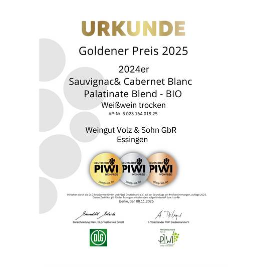 2024 Sauvignac & Cabernet Blanc - Palatinate Blend trocken - BIO