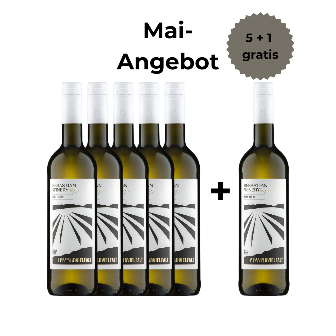 Scheurebe & Riesling - feinfruchtig 5+1 Angebot