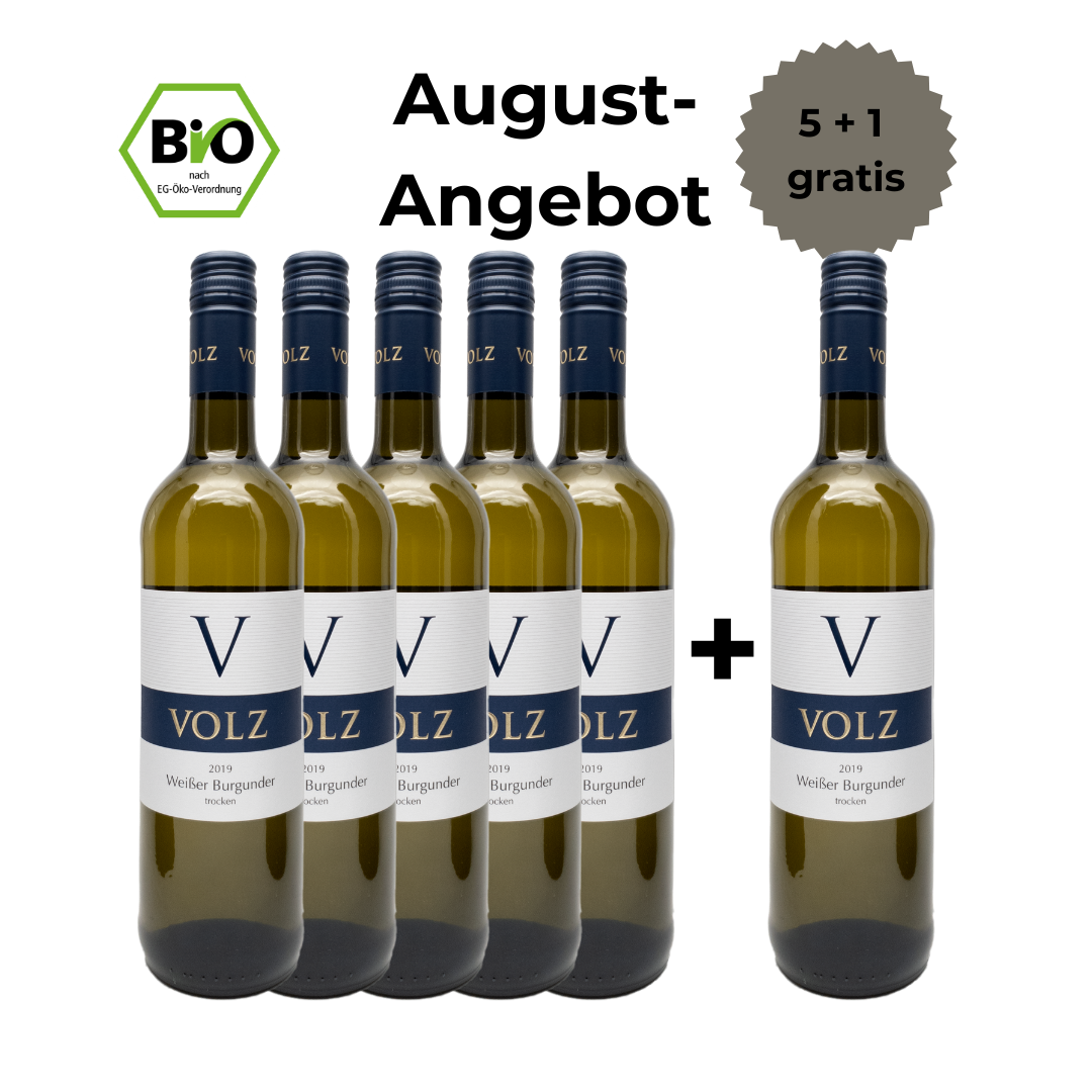 Weißburgunder - trocken 5+1 Angebot - BIO