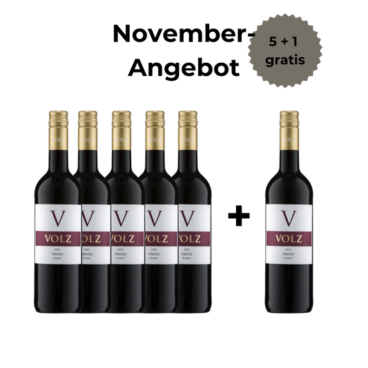Merlot - trocken - 5+1 Angebot