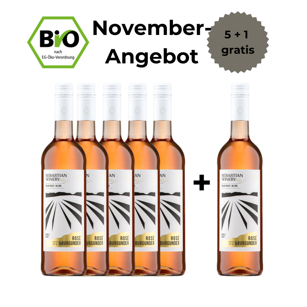 Früh- und Spätburgunder Rosé - trocken - 5+1 Angebot