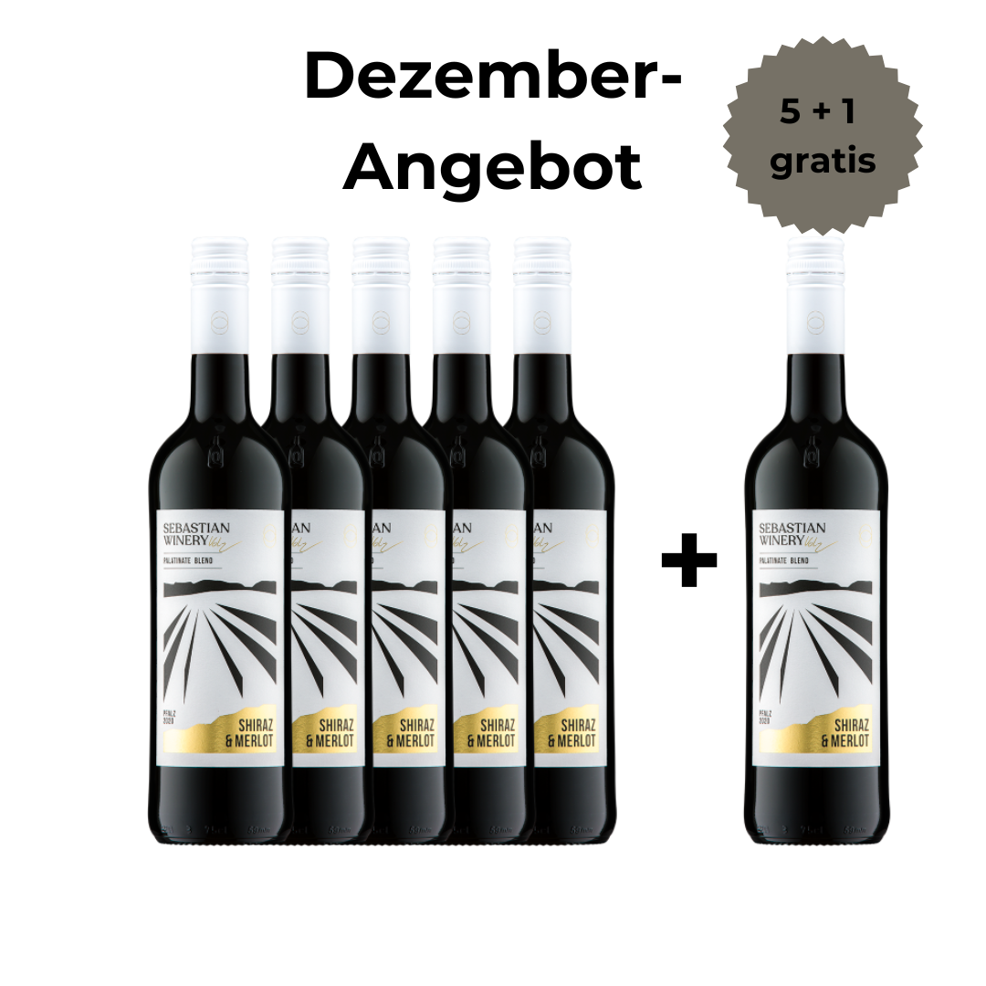Shiraz & Merlot - trocken - 5+1 Angebot