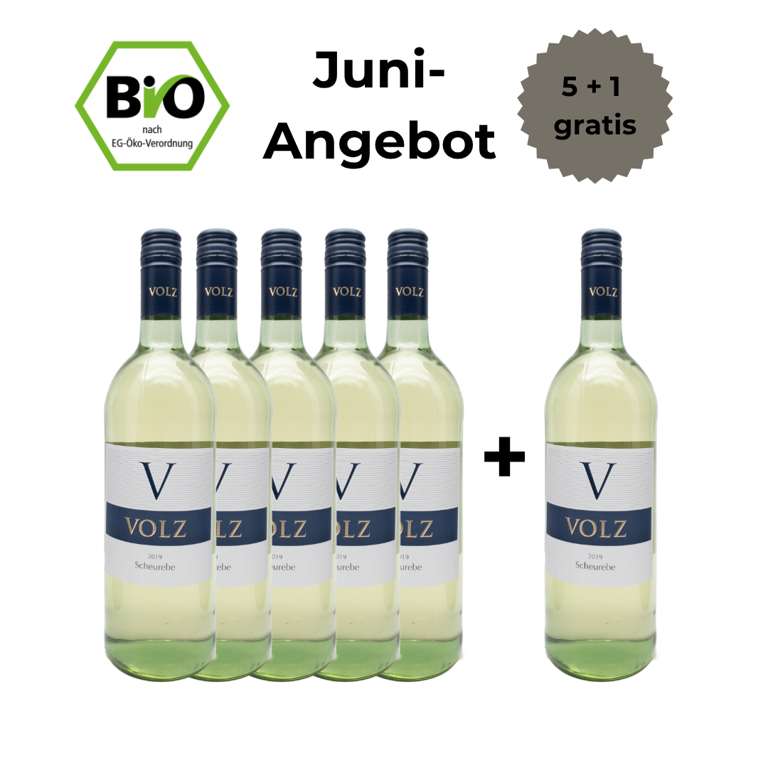 Scheurebe lieblich - 5 + 1 Angebot