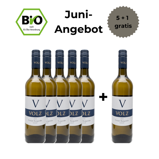 Grauburgunder & Weißburgunder feinfruchtig - 5 + 1 Angebot