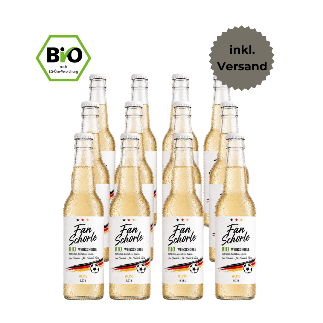 Weinschorle weiß - BIO - Fan-Edition - nur 26€