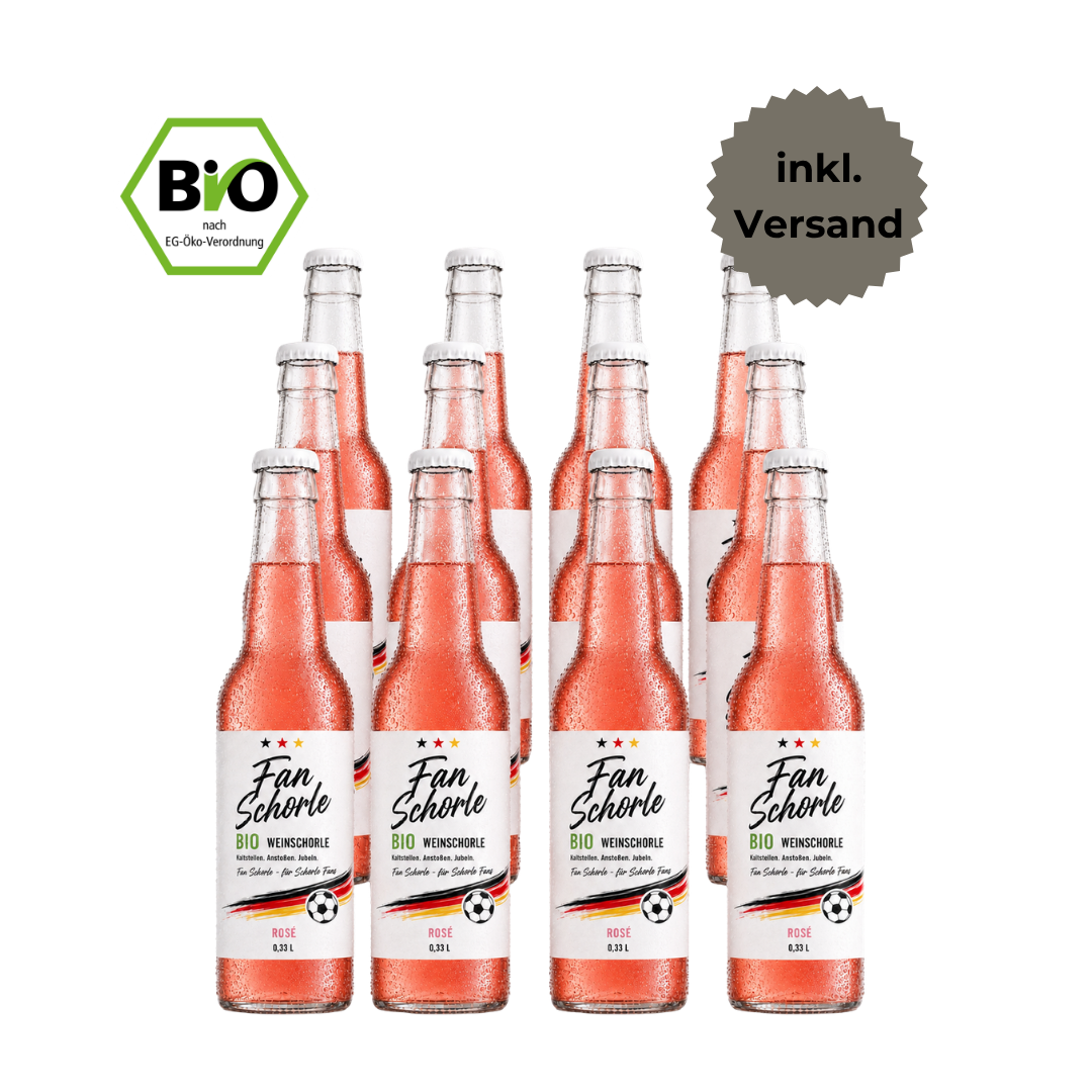Weinschorle rosé - BIO - Fan-Edition - nur 26€