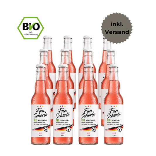Weinschorle rosé - BIO - Fan-Edition - nur 26€