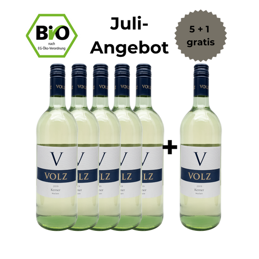2025 Kerner - trocken - BIO - 5 + 1 Angebot