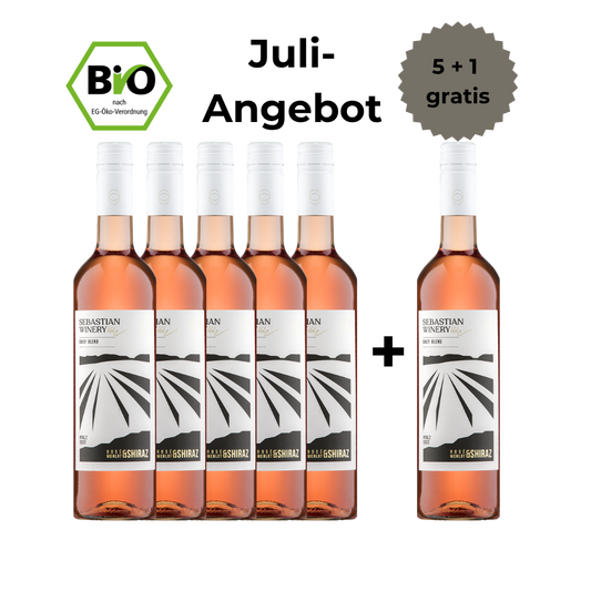 2025 Shiraz & Merlot Rosé - trocken - BIO - 5 + 1 Angebot