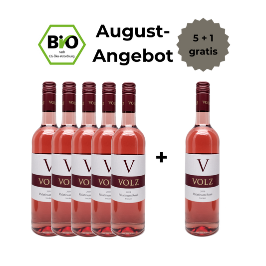 2025 Palatinum Rosé - trocken - BIO - 5 + 1 Angebot