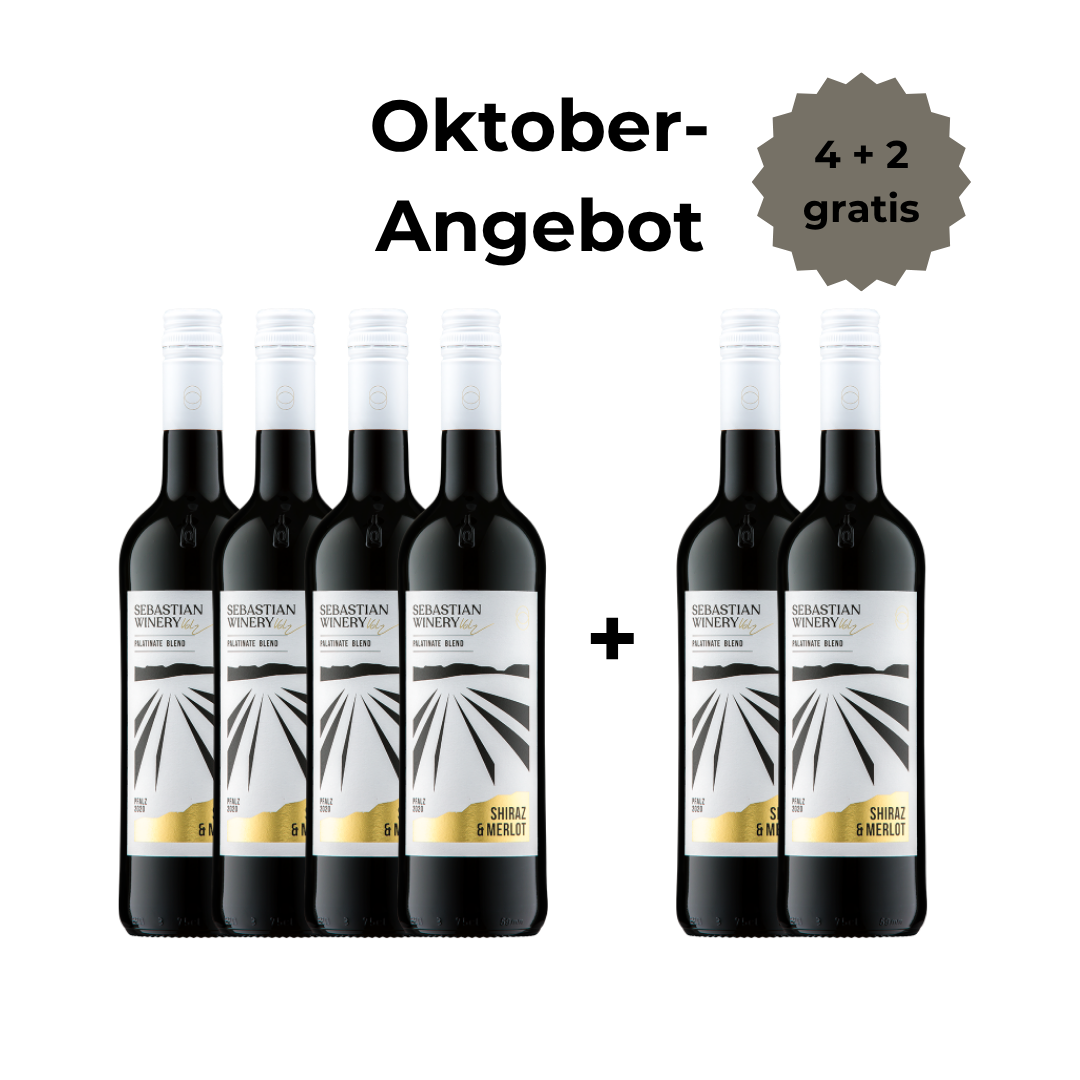 2022 - Shiraz & Merlot - trocken - 4 + 2 Angebot