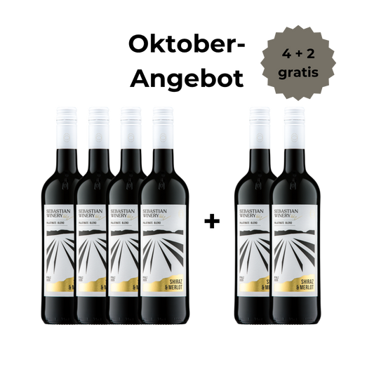 2022 - Shiraz & Merlot - trocken - 4 + 2 Angebot