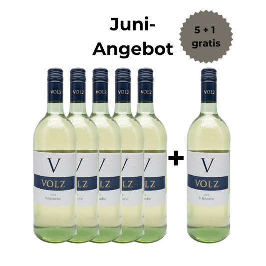 Scheurebe - lieblich 5+1 Angebot