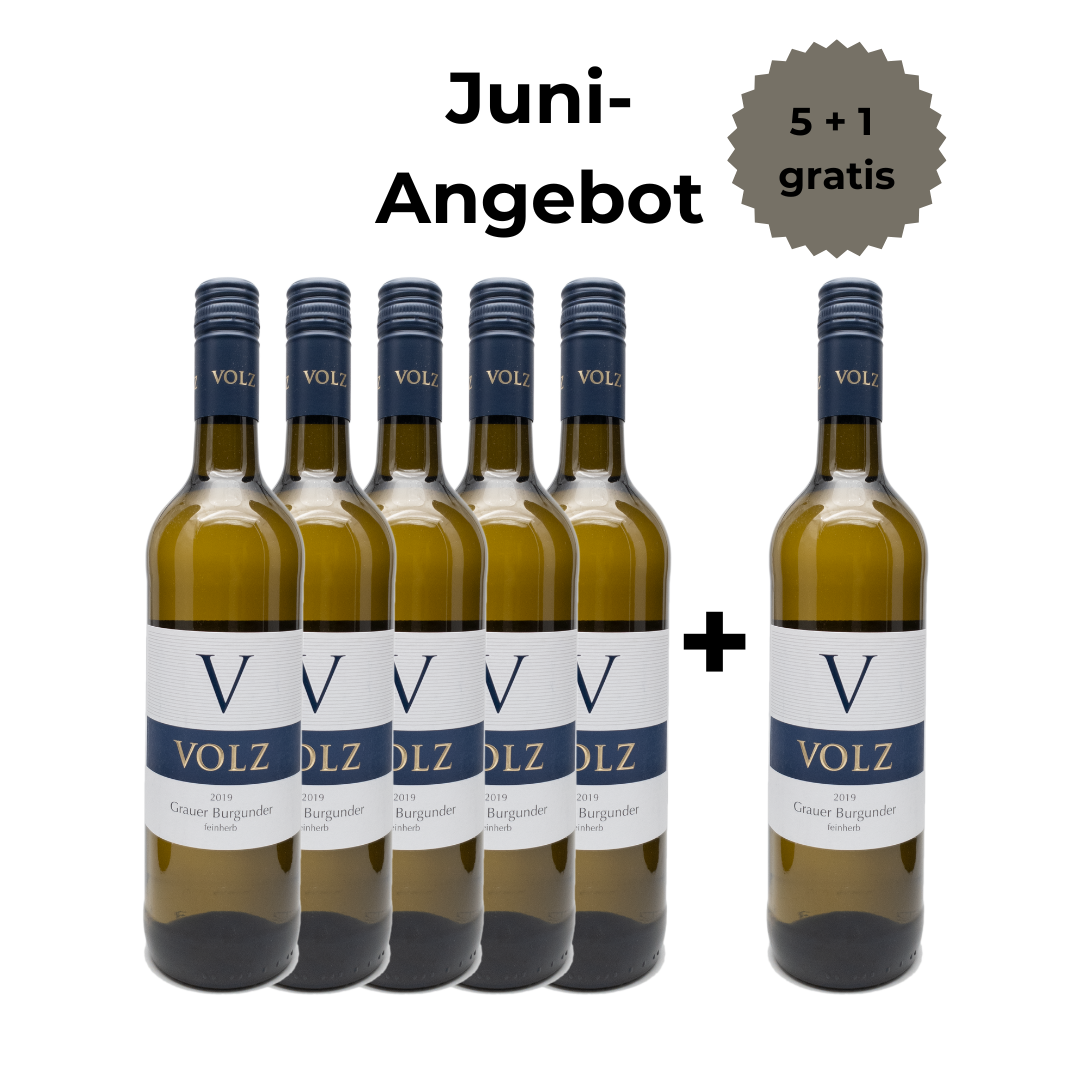 Grau- und Weißburgunder - feinfruchtig 5+1 Angebot