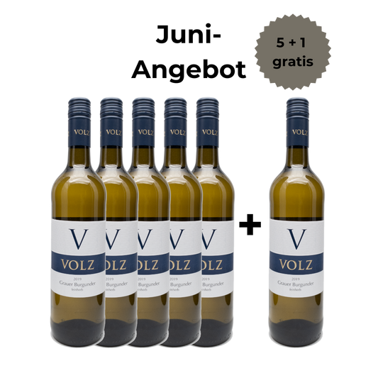 Grau- und Weißburgunder - feinfruchtig 5+1 Angebot