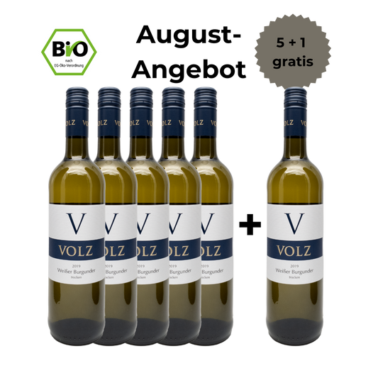 Weißburgunder - trocken 5+1 Angebot - BIO