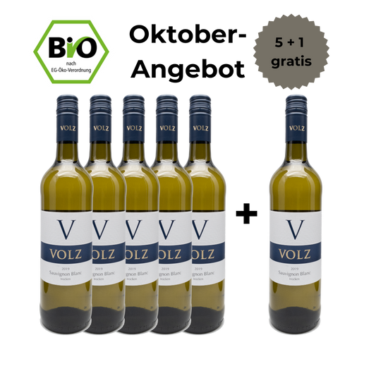Sauvignon Blanc - trocken - 5+1 Angebot