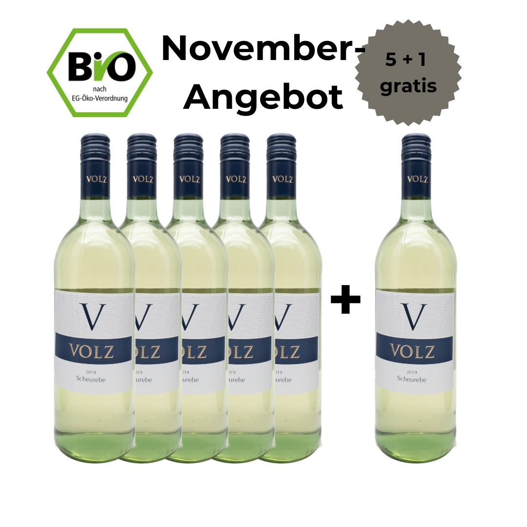 Scheurebe - lieblich - 5+1 Angebot