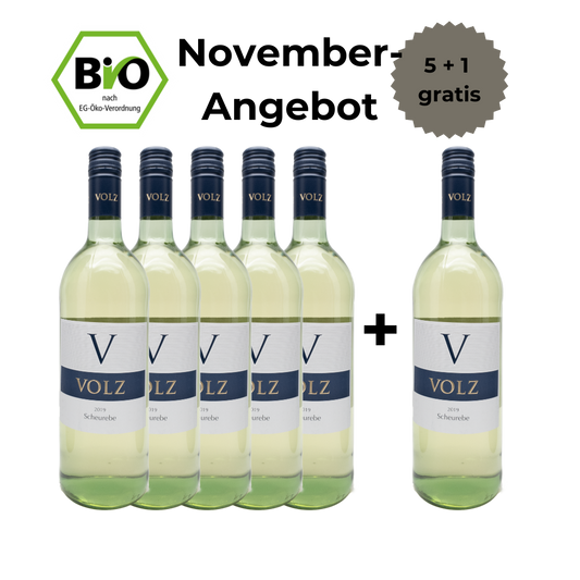 Scheurebe - lieblich - 5+1 Angebot