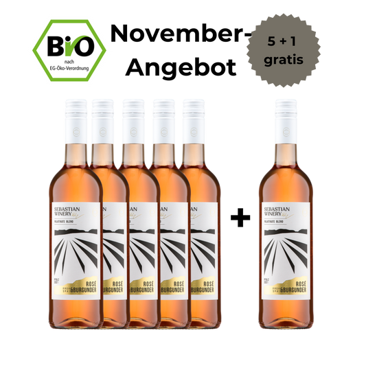 Früh- und Spätburgunder Rosé - trocken - 5+1 Angebot