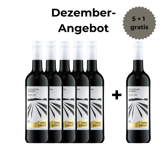 Shiraz & Merlot - trocken - 5+1 Angebot