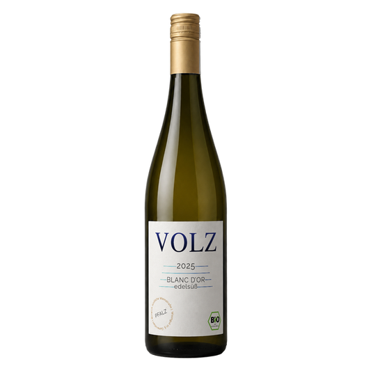 2025 Blanc d'Or edelsüß - Flasche Weißwein vom Bio-Weingut Volz & Sohn aus der Pfalz