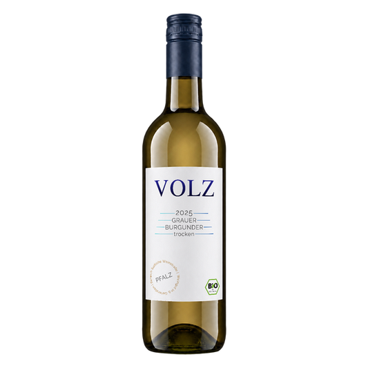 2025 Grauburgunder trocken – Flasche Weißwein vom Bio-Weingut Volz & Sohn aus der Pfalz