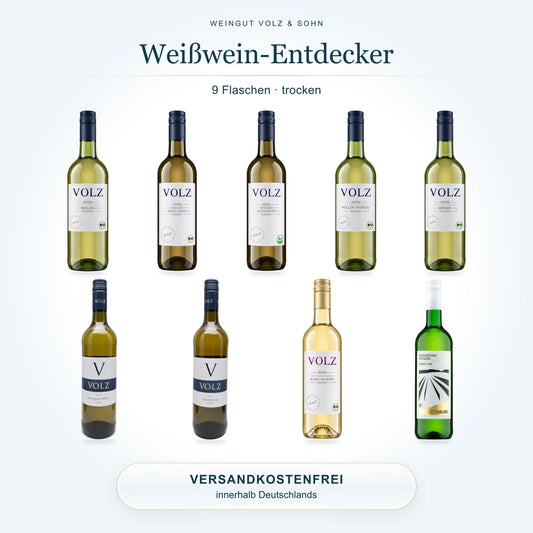 Weißwein-Entdecker – trocken: 9 Flaschen im Weinpaket, Versand innerhalb Deutschlands inklusive